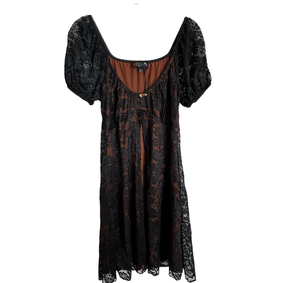 dELiAs by Dolls Kill Let Your Hair Down Mini Dress Sz XL NWT - Picture 13 of 13